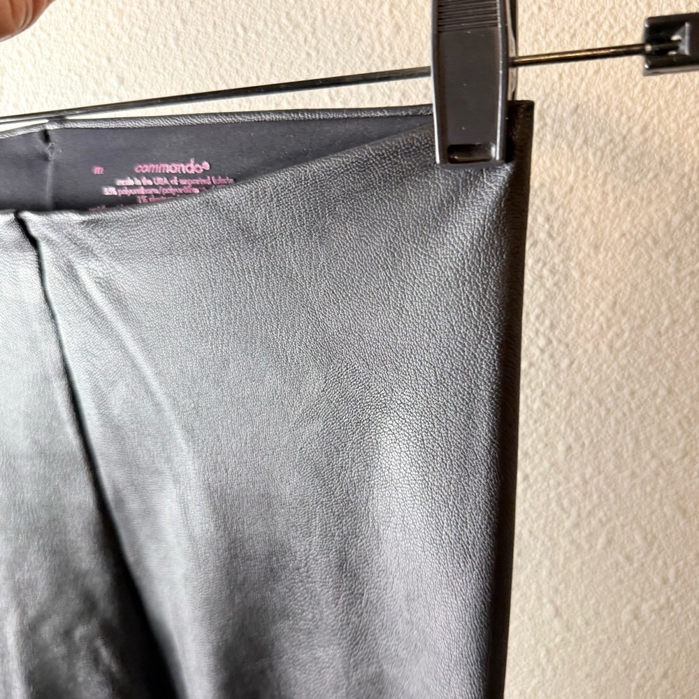 Commando Perfect Control Faux Leather Legging Pants Black Women’s Medium Casual - Picture 7 of 10
